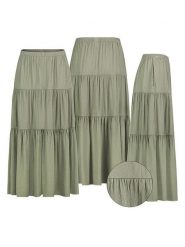 Eight2Nine Spódnica w kolorze miętowym rozmiar: M. Zielone spódniczki damskie Eight2Nine, m, bez wzorów, z podwyższonym stanem, maxi. Za 122.09 zł.