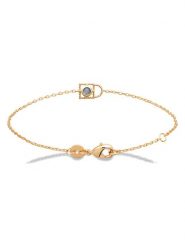 L'Atélier Précieux Pozłacana bransoletka z elementami ozdobnymi rozmiar: onesize. Niebieskie bransoletki damskie L'Atélier Précieux, pozłacane. Za 130.99 zł.