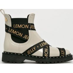Lemon Jelly - Kalosze Frankie. Brązowe kalosze damskie Lemon Jelly, bez wzorów, z materiału. W wyprzedaży za 359.90 zł.