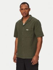 Hunter Koszula W126-HRMST-1010-34X Khaki Regular Fit. Brązowe koszule męskie Hunter, l, bez wzorów, z bawełny, bez kołnierzyka, bez ramiączek. Za 169.99 zł.