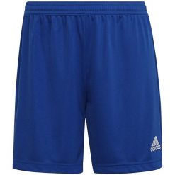 Spodenki damskie adidas Entrada 22. Niebieskie szorty damskie Adidas, bez wzorów, sportowe. Za 55.00 zł.