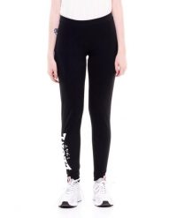 Legginsy damskie z dużym logo linii Basic. Czarne legginsy sportowe damskie LEONE 1947 APPAREL, na zimę, l, bez wzorów, z bawełny, na fitness i siłownię. Za 63.11 zł.