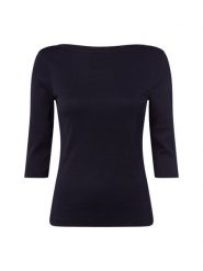 Brookshire Koszulka Kobiety Bawełna niebieski, XXL. Niebieskie t-shirty damskie brookshire, xxl, bez wzorów, z bawełny, bez kołnierzyka. Za 99.95 zł.