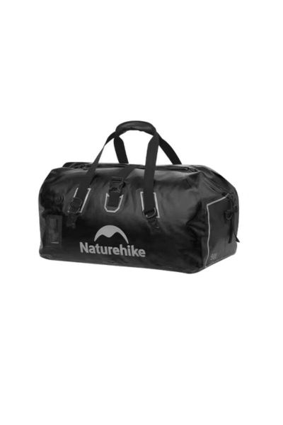 Torba wodoodporna Waterproof Travel Bag CNK2450XB015 90L. Czarne torebki klasyczne damskie NATUREHIKE, bez wzorów, z materiału, bez dodatków. Za 389.99 zł.