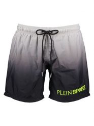 Plein Sport Szorty kąpielowe w kolorze szaro-czarnym rozmiar: M. Czarne szorty sportowe męskie Plein Sport, m, z materiału, outdoorowe. Za 84.99 zł.