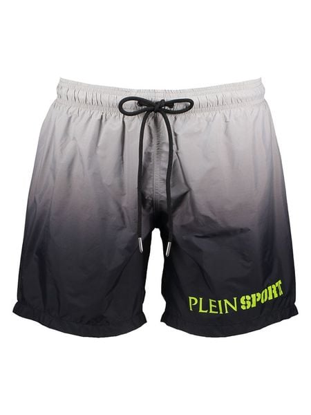 Plein Sport Szorty kąpielowe w kolorze szaro-czarnym rozmiar: M. Czarne szorty sportowe męskie Plein Sport, m, z materiału, outdoorowe. Za 84.99 zł.