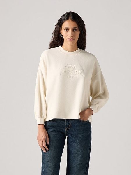 Levi's Bluza w kolorze kremowym rozmiar: L. Brązowe bluzy bez kaptura damskie Levi's, l, z bawełny. Za 104.89 zł.