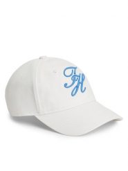 Tommy Hilfiger Czapka z daszkiem Logo Embroidery Baseball Cap AW0AW18338 Biały. Białe czapki z daszkiem damskie Tommy Hilfiger, bez wzorów, z bawełny. Za 177.99 zł.