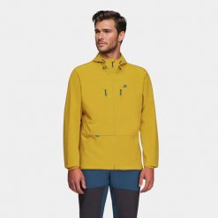 Kurtka męska softshell Alpinus Pourri. Żółte kurtki męskie Alpinus, m, bez wzorów, z softshellu, bez kaptura. Za 299.00 zł.