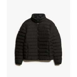 Puchowa kurtka z nadrukiem Superdry Fuji. Czarne kurtki treningowe męskie Superdry., m, z aplikacjami, z puchu. Za 508.25 zł.