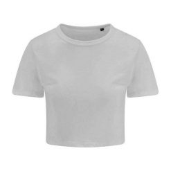 Top Damski / Damski Triblend Crop Top. Białe topy damskie AWDIS, l, bez wzorów, bez kołnierzyka. Za 69.99 zł.