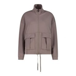 Bluza modalowa z dużą kieszenią damska CMP. Białe bluzy bez kaptura damskie CMP, l, z tkaniny. Za 312.50 zł.