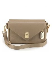 Anna Morellini Skórzana torebka "Stefanetta" w kolorze szarobrązowym - 24 x 16 x 6,5 cm rozmiar: onesize. Brązowe torebki klasyczne damskie Anna Morellini, bez wzorów, z materiału, bez dodatków. Za 295.99 zł.