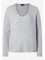 More & More Sweter w kolorze jasnoszarym rozmiar: 42. Szare swetry klasyczne damskie MORE & MORE, bez kołnierzyka. Za 86.99 zł.