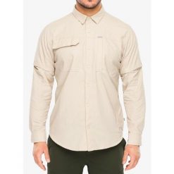 Koszula podróżnicza męska Columbia Skien Valley Long Sleeve Shirt. Brązowe koszule męskie Columbia, m, bez wzorów, bez kołnierzyka, bez ramiączek. Za 403.69 zł.