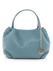 Mia Tomazzi Skórzana torebka "Maggiore" w kolorze błękitnym - 28 x 20 x 12 cm rozmiar: onesize. Niebieskie torebki klasyczne damskie Mia Tomazzi, bez wzorów, z materiału, bez dodatków. Za 239.99 zł.