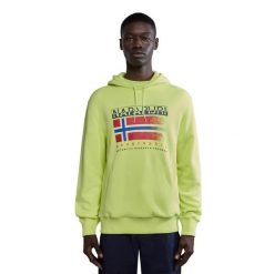 Bluza męska Napapijri B-Kreis H. Żółte bluzy bez kaptura męskie Napapijri, l. Za 359.99 zł.