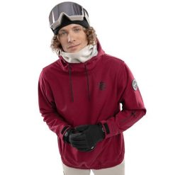 Kurtka snowboardowa męska W1 Groenland. Brązowe kurtki męskie SIROKO, m, bez wzorów, z softshellu, bez kaptura. W wyprzedaży za 297.00 zł.