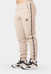 Harvey Track Spodnie - Beżowy. Brązowe spodnie sportowe męskie GORILLA WEAR, z bawełny. Za 244.00 zł.
