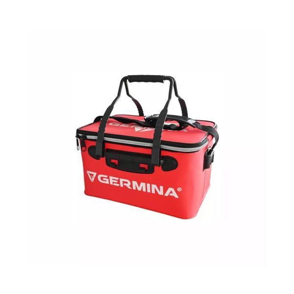 Torba wędkarska EVA Germina pojemna 36x25x20 cm WODOSZCZELNA. Czerwone torebki klasyczne damskie GERMINA, bez wzorów, bez dodatków. Za 82.43 zł.