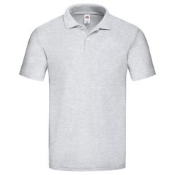 Fruit of the Loom - klasyczna koszulka polo dla dorosłych, szara. Białe koszulki polo męskie Fruit of the Loom, s, bez wzorów, bez ramiączek. Za 138.99 zł.