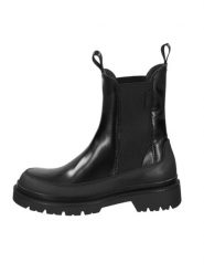 GANT Footwear Skórzane sztyblety w kolorze beżowo-czarnym rozmiar: 38. Brązowe botki damskie GANT Footwear, sportowe, z okrągłym noskiem, bez obcasa, bez zapięcia. Za 240.43 zł.