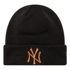 Czapka Unisex Dla Dorosłych New Era Beanie. Czarne czapki męskie REYDON SPORTS, bez wzorów, sportowe. Za 194.99 zł.