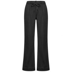 Spodnie Deha Denim Lyocell Straight Pants Damskie. Czarne spodnie materiałowe damskie Deha, bez wzorów, z bawełny. Za 416.99 zł.