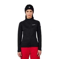 Kurtka narciarska damska z pełnym zamkiem Rossignol Blackside MIX. Czarne kurtki damskie Rossignol, na zimę, bez wzorów, bez kaptura. Za 594.00 zł.
