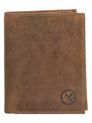 HIDE & STITCHES Skórzany portfel w kolorze jasnobrązowym - 9 x 12 x 2,5 cm rozmiar: onesize. Brązowe portfele męskie HIDE & STITCHES, bez wzorów, z materiału. Za 82.99 zł.