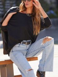 LA Angels Sweter w kolorze czarnym rozmiar: XL. Czarne swetry klasyczne damskie LA Angels, xl, bez kołnierzyka. Za 152.62 zł.