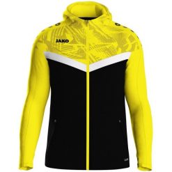 Damska bluza dresowa z kapturem zapinana na zamek błyskawiczny Jako Iconic. Czarne bluzy z kapturem damskie Jako, z dresówki. Za 350.00 zł.