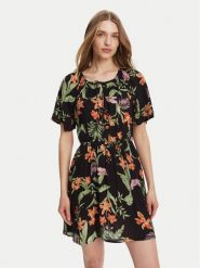 Roxy Sukienka letnia ERJWD03869 Czarny Regular Fit. Czarne sukienki damskie Roxy, na lato, s, bez wzorów, z wiskozy, bez kołnierzyka, bez ramiączek. Za 229.99 zł.