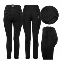 Legginsy zimowe ocieplane damskie Loreen. Czarne legginsy damskie JD ATTACK, l, bez wzorów, z elastanu. Za 349.99 zł.