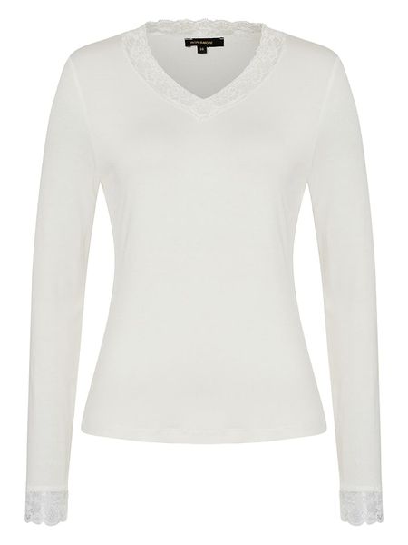 More & More Koszulka w kolorze białym rozmiar: 44. Białe bluzki damskie MORE & MORE, s, bez wzorów, z koronki, klasyczne, bez kołnierzyka, bez ramiączek. Za 60.99 zł.