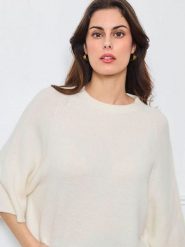 CXL by Christian Lacroix Sweter w kolorze kremowym rozmiar: onesize. Brązowe swetry klasyczne damskie CXL by Christian Lacroix, bez kołnierzyka. Za 187.07 zł.