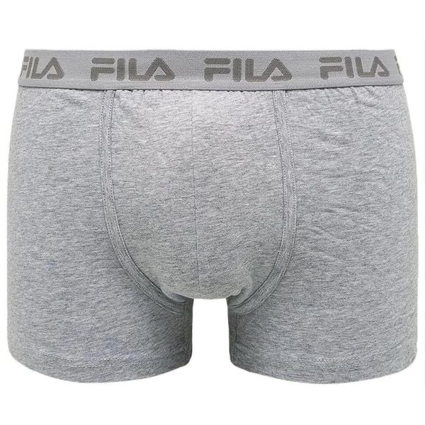 Fila Bokserki Męskie 3-pack Szary, S. Szare bokserki męskie Fila, bez wzorów, z bawełny. Za 131.99 zł.