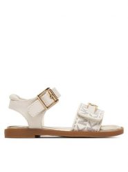 MICHAEL Michael Kors Sandały Kieran MK03828256 Biały. Białe sandały dziewczęce MICHAEL Michael Kors, ze skóry, bez zapięcia. Za 339.99 zł.