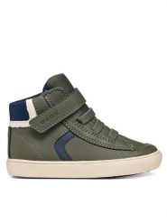Geox Sneakersy B Gisli Boy B461NA 054FU C3024 M Zielony. Zielone trampki i tenisówki chłopięce Geox, bez wzorów, ze skóry, bez zapięcia. Za 179.99 zł.