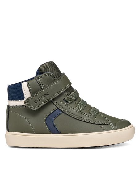 Geox Sneakersy B Gisli Boy B461NA 054FU C3024 M Zielony. Zielone trampki i tenisówki chłopięce Geox, bez wzorów, ze skóry, bez zapięcia. Za 179.99 zł.