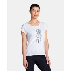 Damski bawełniany t-shirt Kilpi ROANE-W. Żółte bluzki damskie Kilpi, l, bez wzorów, z bawełny, bez kołnierzyka. Za 75.03 zł.