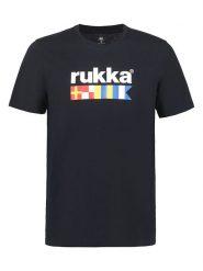 Rukka Koszulka "Valkoja" w kolorze czarnym rozmiar: XXL. Czarne bluzki damskie RUKKA, xxl, bez wzorów, bez kołnierzyka. Za 61.46 zł.