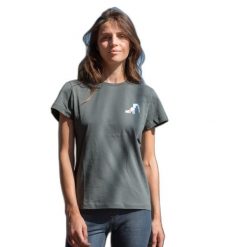 Koszulka damska Snap Climbing Heart Dietrich. Szare t-shirty damskie SNAP CLIMBING, s, bez wzorów, z bawełny, bez kołnierzyka. Za 195.00 zł.