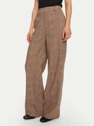 STAUD Spodnie palazzo Prince R24F4138 Beżowy Regular Fit. Brązowe spodnie materiałowe damskie STAUD, bez wzorów, z materiału. Za 1,459.00 zł.