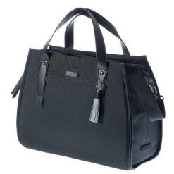 Torba biznesowa „Noir. Czarne torebki klasyczne damskie BASIL, bez wzorów, bez dodatków. Za 316.49 zł.