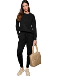 Heine Sweter w kolorze czarnym rozmiar: 44. Czarne swetry klasyczne damskie Heine, bez kołnierzyka. Za 60.88 zł.