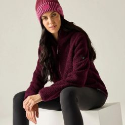 Damska bluza polarowa Elindra z wodoodpornym zamkiem do połowy. Niebieskie bluzy bez kaptura damskie Regatta, l, z materiału. Za 227.00 zł.