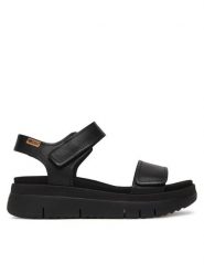 Pikolinos Sandały Palma W4N-0940 Czarny. Czarne sandały damskie Pikolinos, bez wzorów, ze skóry, bez obcasa, na płaskiej podeszwie. Za 559.99 zł.