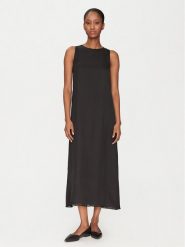 Marella Sukienka letnia Jumcos 2515221111 Czarny Regular Fit. Czarne sukienki damskie Marella, na lato, bez wzorów, z wiskozy, bez kołnierzyka, bez ramiączek. Za 759.99 zł.