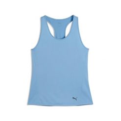 Damski tank top Puma Tad Essentials. Niebieskie topy sportowe damskie Puma, s, bez wzorów, z materiału, bez ramiączek. Za 146.00 zł.